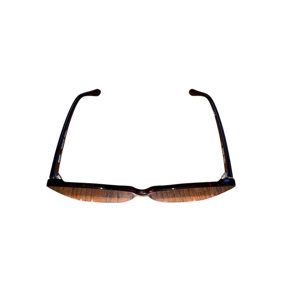 QUAY Come‎ Thru Sunglasses Women's Brown Ombre Flat Top Cat Eye - Picture 4 of 8